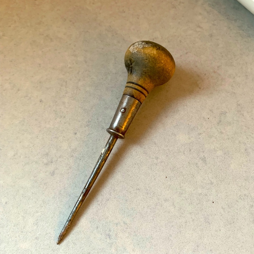 Vintage Wooden Awl
